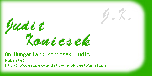 judit konicsek business card